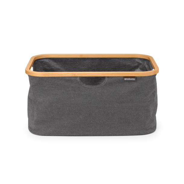Brabantia Vasketjskurv Foldbar m Bambuskant 40 liter - Pepper Black