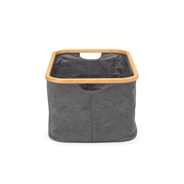 Brabantia Vasketjskurv Foldbar m Bambuskant 40 liter - Pepper Black