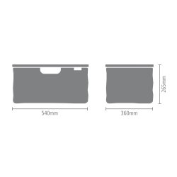 Brabantia Vasket�jskurv Foldbar m Bambuskant 40 liter - Pepper Black