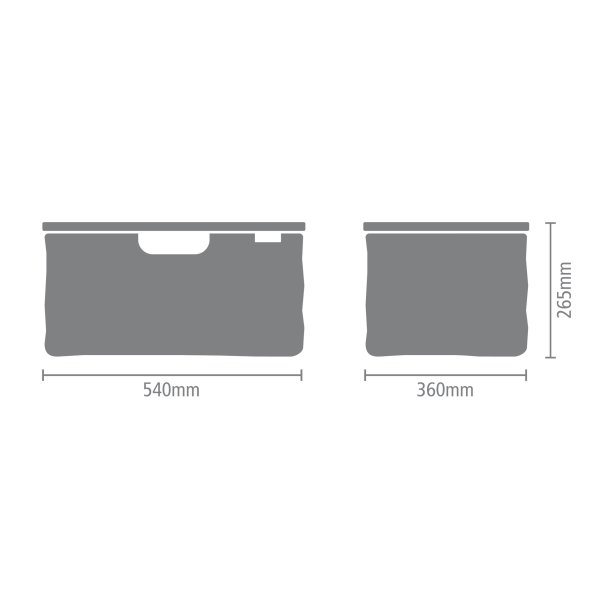 Brabantia Vasket�jskurv Foldbar m Bambuskant 40 liter - Pepper Black