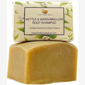 Funky Soap Nettle & Marshmallow Root Shampoobar Til H�r Med Sk�l (65 g)