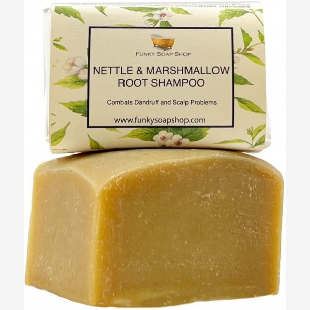 Funky Soap Nettle &amp; Marshmallow Root Shampoobar Til H�r Med Sk�l (65 g)