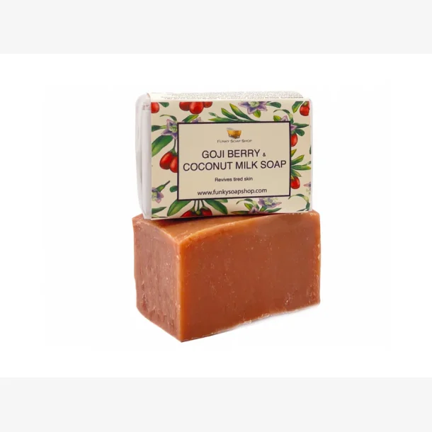 Funky Soap Shop Goji Berry &amp; Coconut Milk S�bebar H�nd/Krop (120 g)