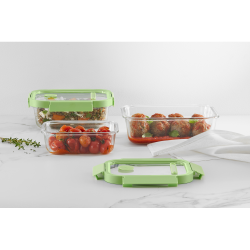 L�ku� Rektangul�r Opbevaringsglas