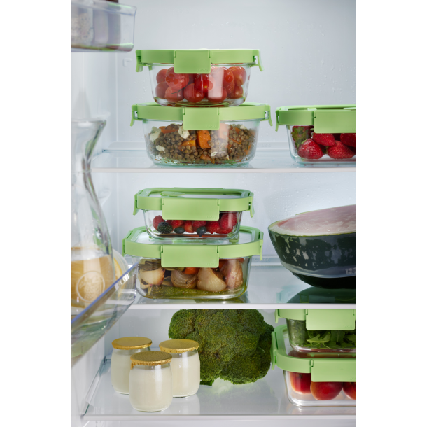 L�ku� Firkantet Opbevaringsglas