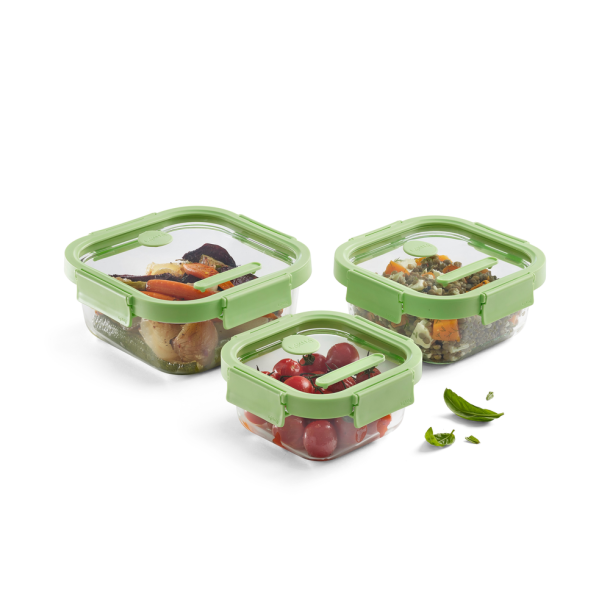 L�ku� Firkantet Opbevaringsglas