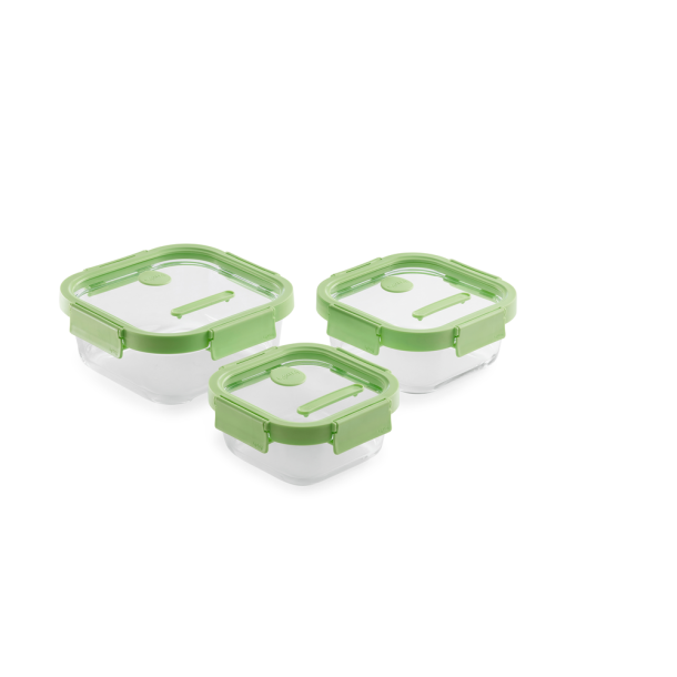 L�ku� Firkantet Opbevaringsglas