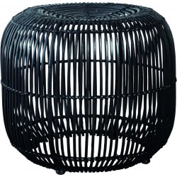 House Doctor Flettet skammel - sort