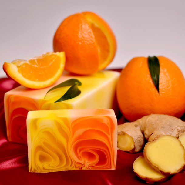 AW Orange &amp; Ginger - H�ndlavet S�beblok (1,2 kg)