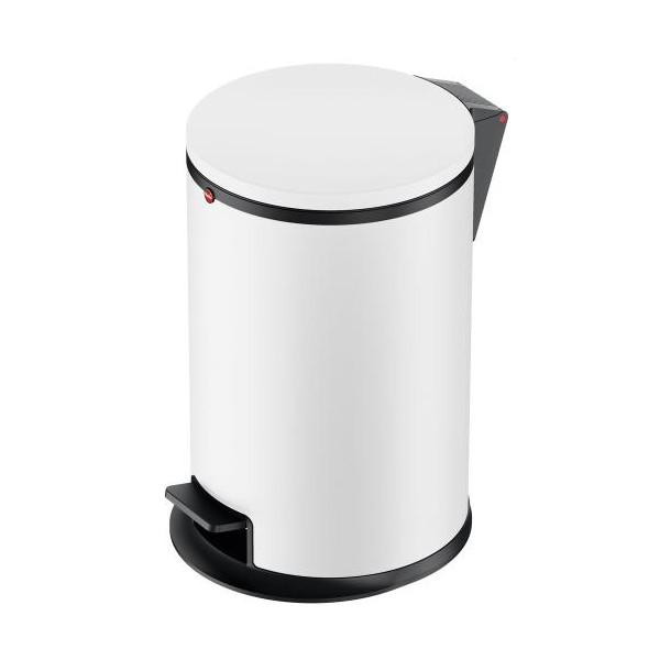 Hailo Waste Bin Pure M 12 Liter white matt