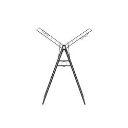 Brabantia Hang-on Trrestativ 15 meter Sort