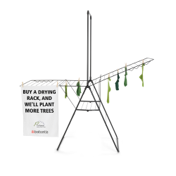 Brabantia Hang-on T�rrestativ 25 meter + b�jlestang Sort