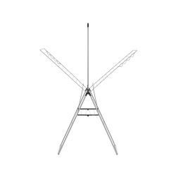 Brabantia Hang-on Trrestativ 25 meter + bjlestang Metallic Grey