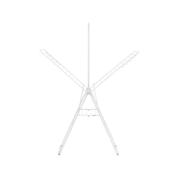 Brabantia Hang-on Trrestativ 25 meter + bjlestang Hvid
