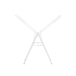 Brabantia Hang-on Trrestativ 25 meter Hvid