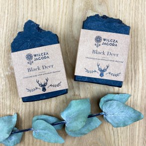 Wilcza Jagoda – Sbebar Black Deer m. Aktivt Kul til Ansigt/Hnder/Krop (100g)