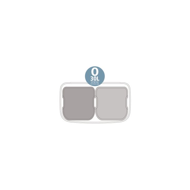 Brabantia Touch Bin High 2 x 30 Liter - Soft Beige