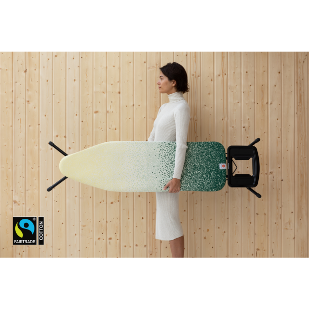 Brabantia Strygebrt B. m. Holder, sort stel, fairtrade bomuld - New Dawn