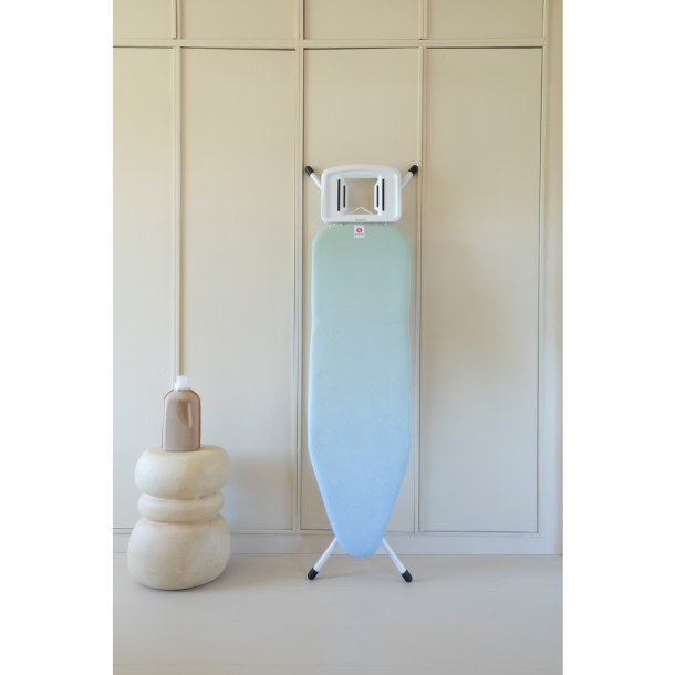 Brabantia Strygebr�t B. m. Holder, hvidt stel - Soothing Sea