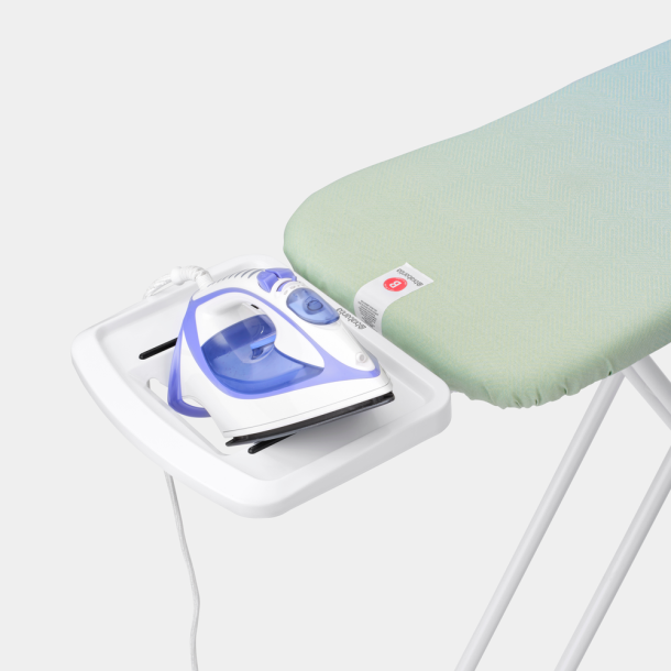 Brabantia Strygebr�t B. m. Holder, hvidt stel - Soothing Sea