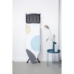 Brabantia Strygebrt 124 X 45 - 25 Mm Ben/Black White T/Dampst. - Spring Bubbles
