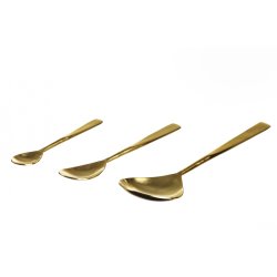 Just Slate Skeer i guld, st m/3 stk