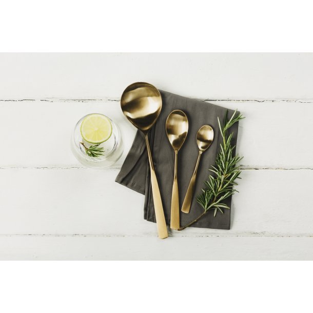 Just Slate skedar i guld, som w / 3 stycken