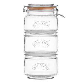 Kilner Stabelbar Opbevaringsglas 3 stk a 2,66 Liter
