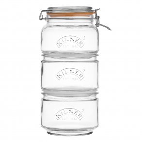 Kilner Stabelbar opbevaringsglas 3 stk a 2,66 Liter