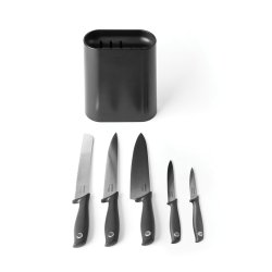 Brabantia Knivblok med 5 knive - M�rk Gr�