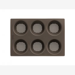 L&eacute;ku&eacute; Bageform t/6 boller mikro-perforeret brun