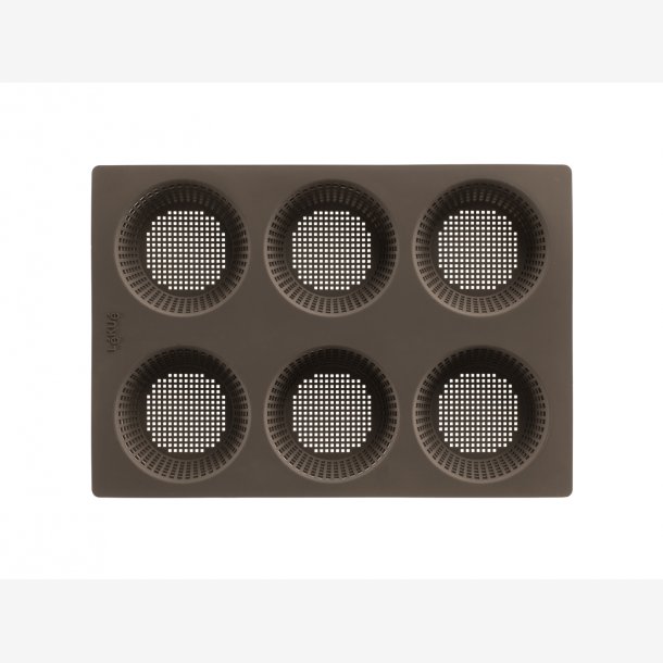 L&eacute;ku&eacute; Bageform t/6 boller mikro-perforeret brun