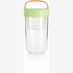 L&eacute;ku&eacute; Jar-to-go 600 ml, lys gr�  / Orange