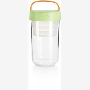 L�ku� Jar-to-go 600 ml, lys gr�  / Orange
