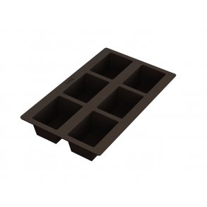 Lékué Skolebrdsform t/6 sm brd brun