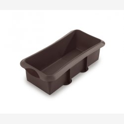 L�ku� Aflang bageform 25cm brun