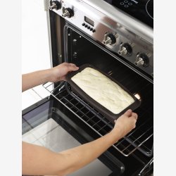 L�ku� Aflang bageform 25cm brun