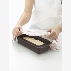 L�ku� Aflang bageform 25cm brun