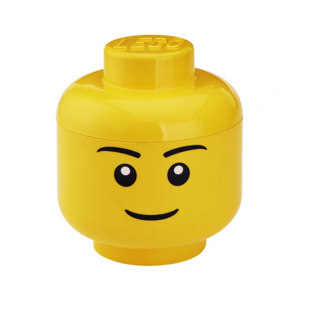 LEGO Opbevaringsboks/ Hoved Dreng - Str. S