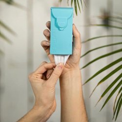 LastTissue - kologiske Genanvendelige Lommetrklder - Racoon Blue (6 stk)