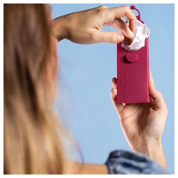 LastTissue - kologiske Genanvendelige Lommetrklder - Redwood Red (6 stk)