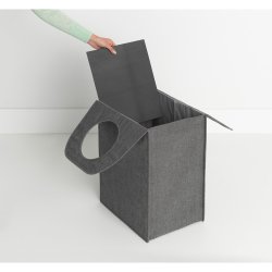 Brabantia Vasketjs taske Rectangular, 55 Liter Pepper Black