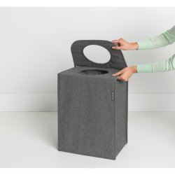 Brabantia Vasketjs taske Rectangular, 55 Liter Pepper Black