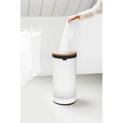 Brabantia Vasket�jskurv, 35 Liter, Kork L�g Hvid