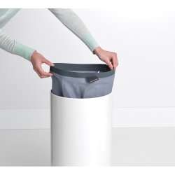 Brabantia Vasket�jskurv, 35 Liter, Kork L�g Hvid
