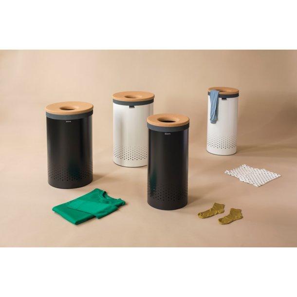 Brabantia Vasket�jskurv, 35 Liter, Kork L�g Hvid