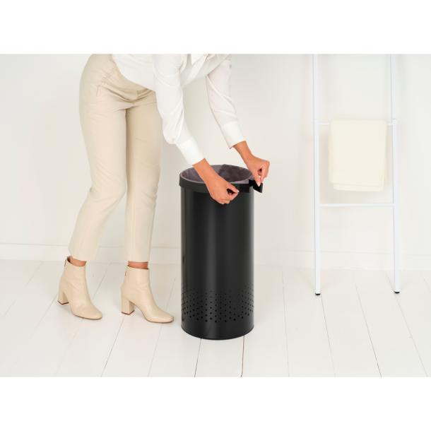Brabantia Vasket�jskurv 35 ltr. Dark Grey l�g - Matt Black