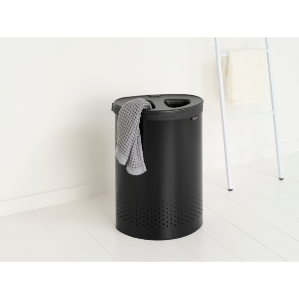 Brabantia Vasket�jskurv Selector 55 ltr. Dark grey l�g - Matt Black
