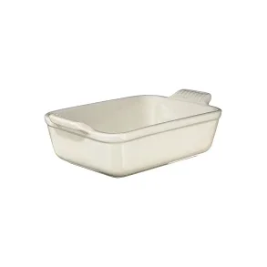 Le Creuset Heritage rektangulrt fad L:24/19 x B:15,5cm Creme 