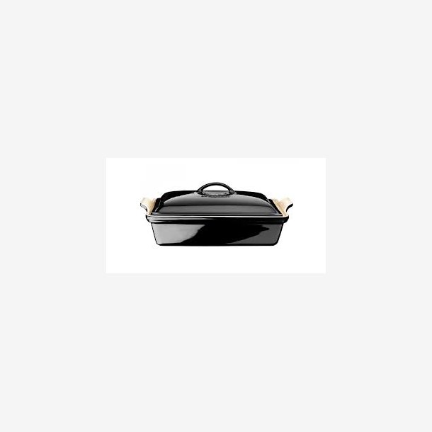 Le Creuset Heritage rektangul�rt fad m/l�g 2,9 Liter - 33 cm Black